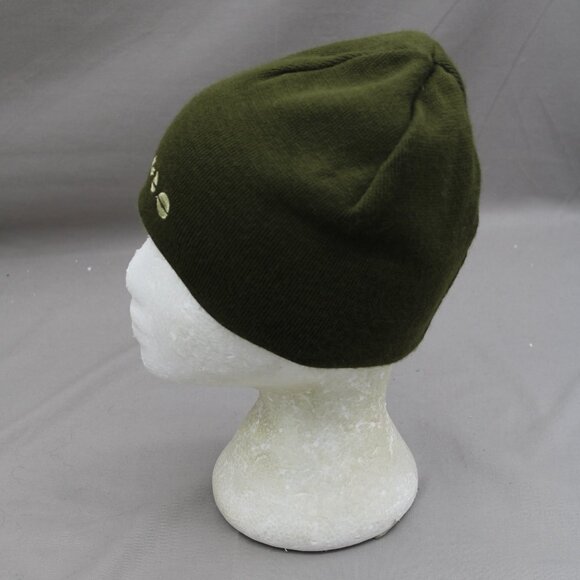 Westbeach Toque/Beanie - Green and Tan Reversible 2nd Logo - Adult Stretch Fit - Picture 4 of 12